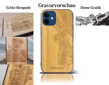 INDIVIDUELL iPhone 12 mini Bambus-Kunststoff